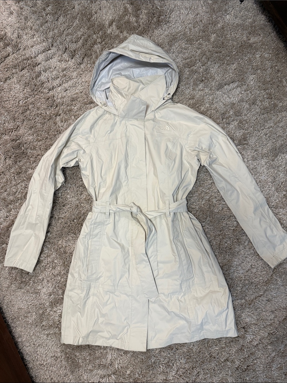 The North Face Women’s Hooded Trench Coat - Light Cream